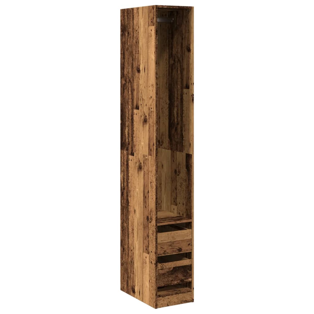 Garderobe gammelt tre 30x50x200 cm konstruert tre