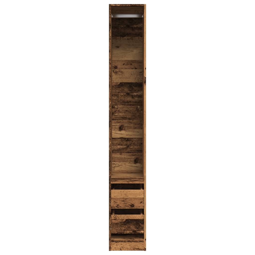 Garderobe gammelt tre 30x50x200 cm konstruert tre