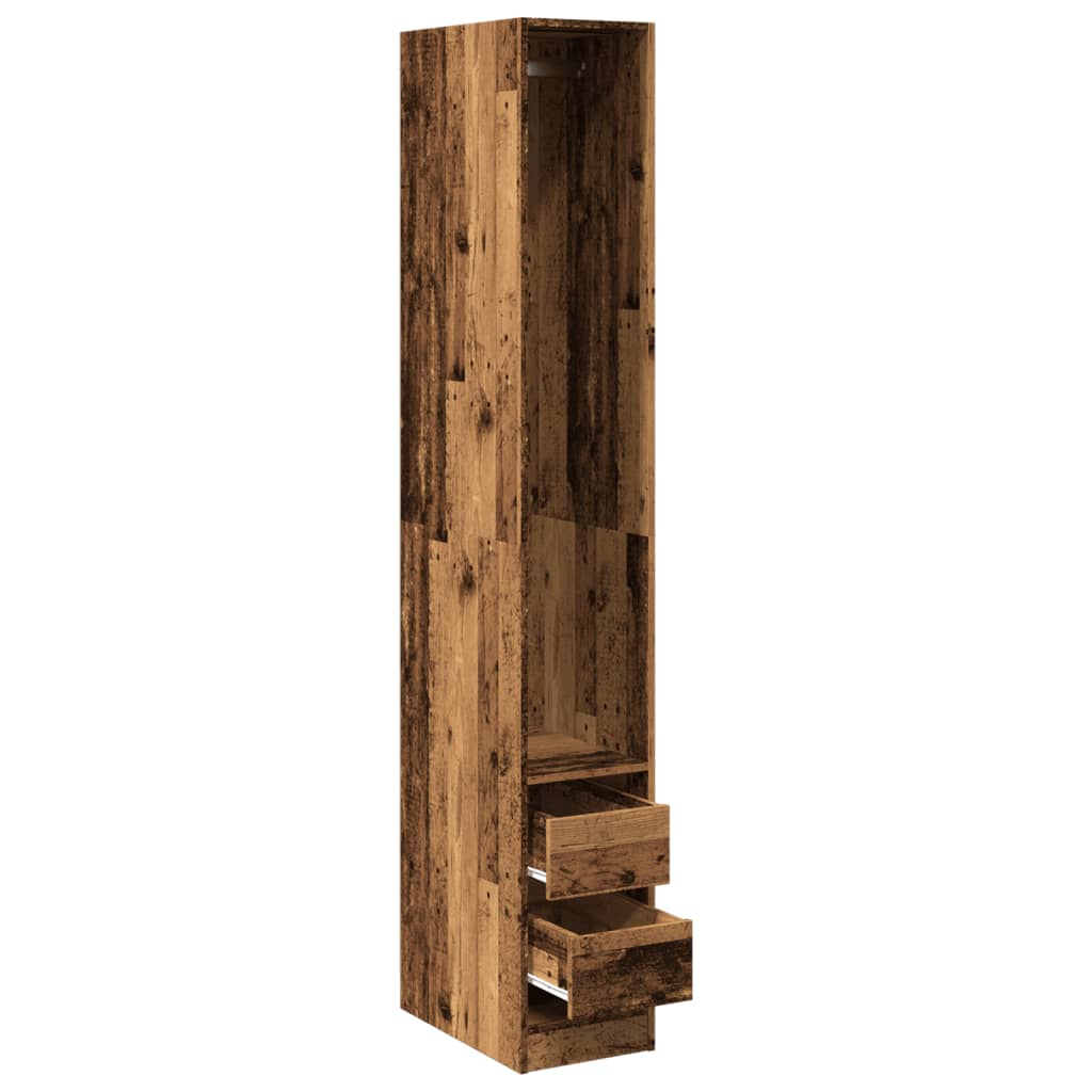 Garderobe gammelt tre 30x50x200 cm konstruert tre