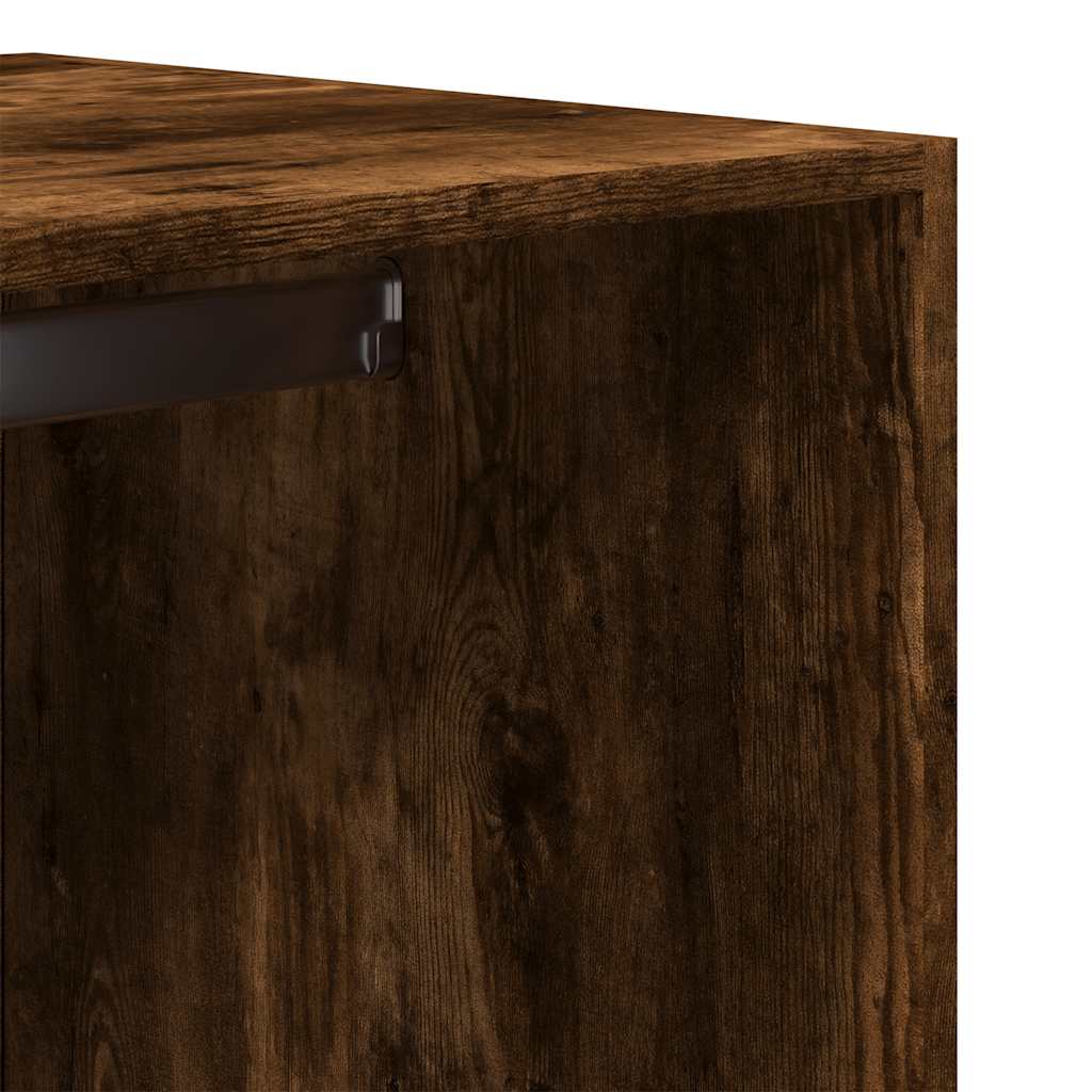 Garderobe røkt eik 80x50x200 cm konstruert tre