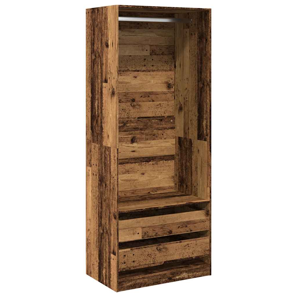 Garderobe gammelt tre 80x50x200 cm konstruert tre