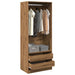 Garderobe artisan eik 80x50x200 cm konstruert tre