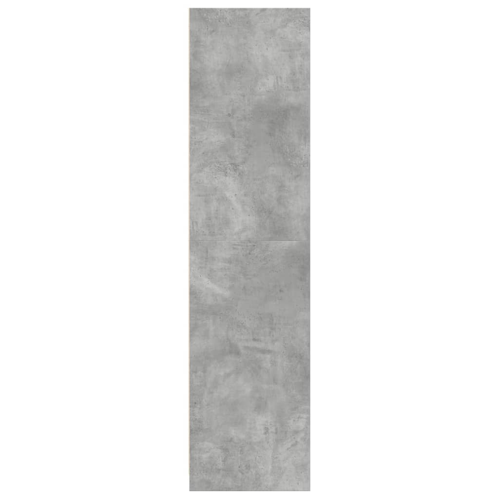 Garderobe betonggrå 80x50x200 cm konstruert tre