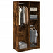 Garderobe røkt eik 100x50x200 cm konstruert tre