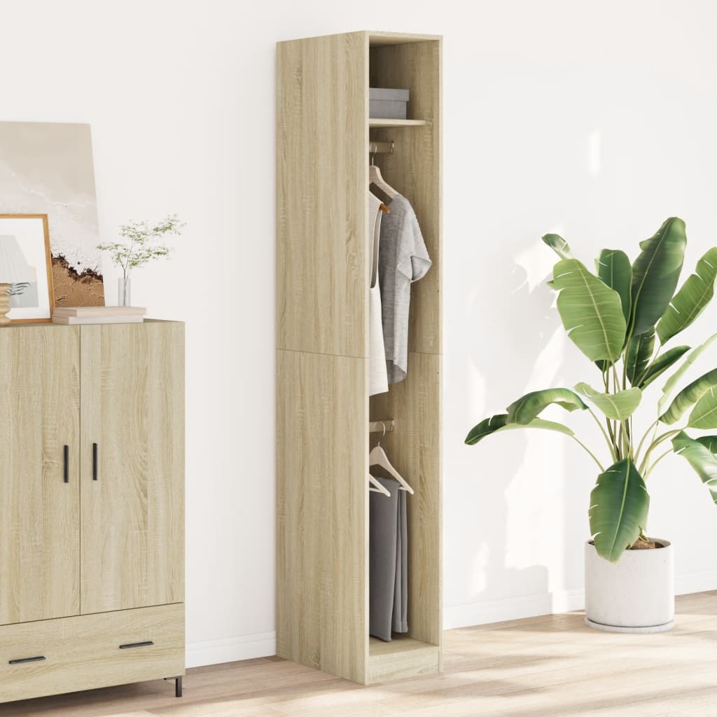 Garderobe sonoma eik 30x50x200 cm konstruert tre