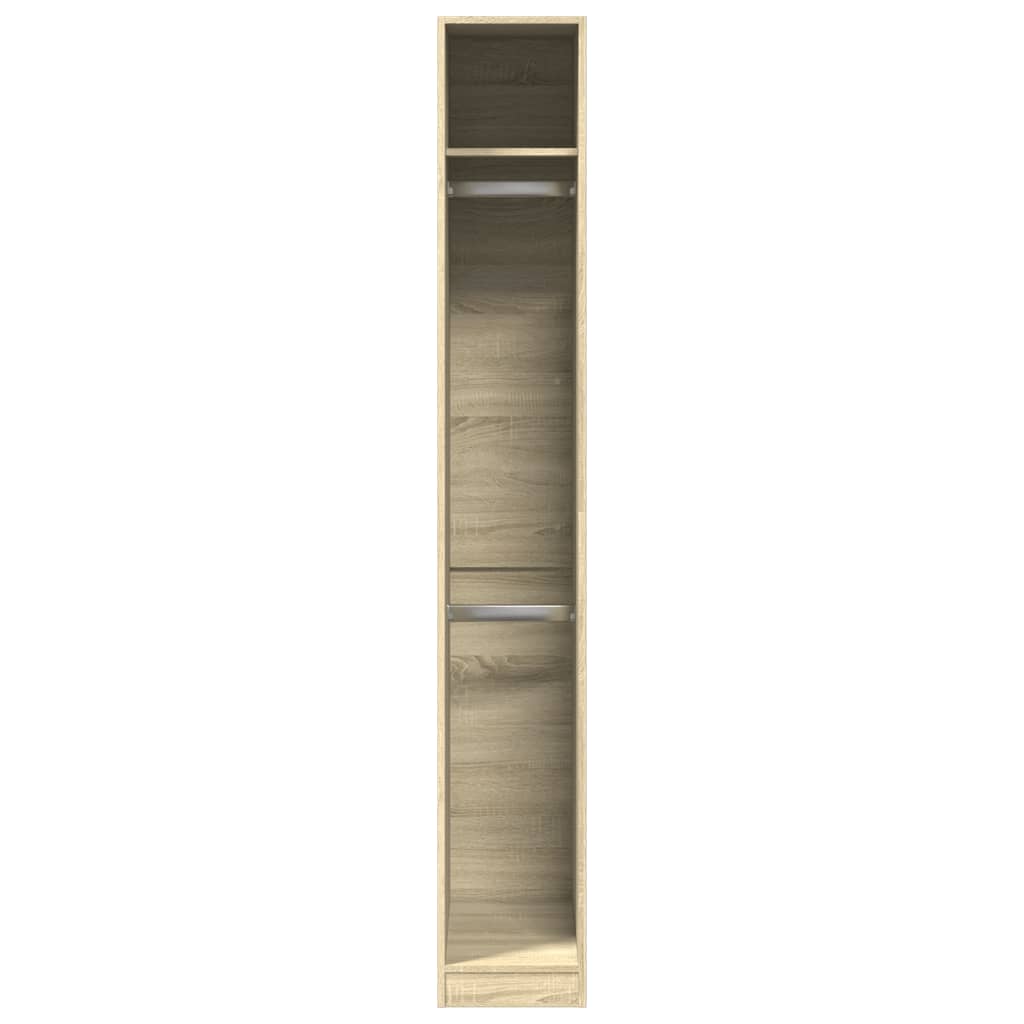 Garderobe sonoma eik 30x50x200 cm konstruert tre