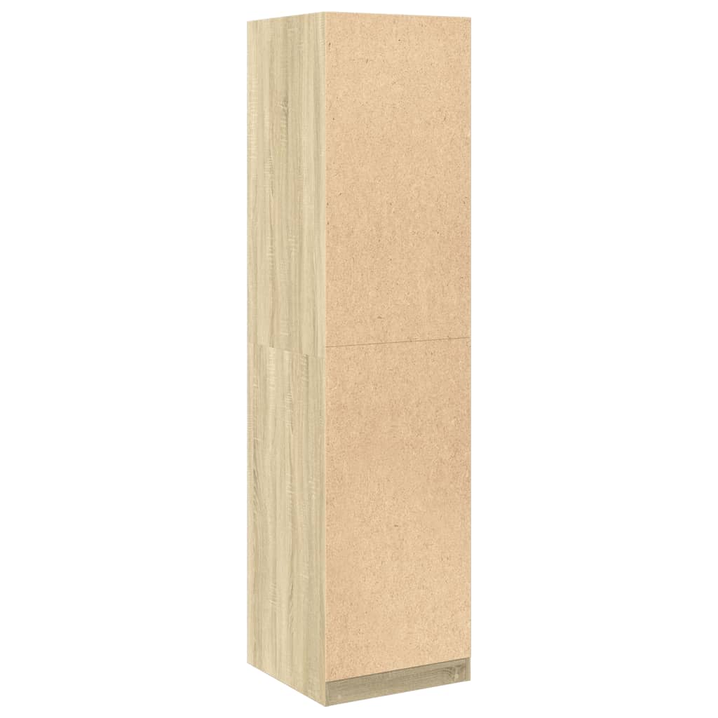 Garderobe sonoma eik 50x50x200 cm konstruert tre