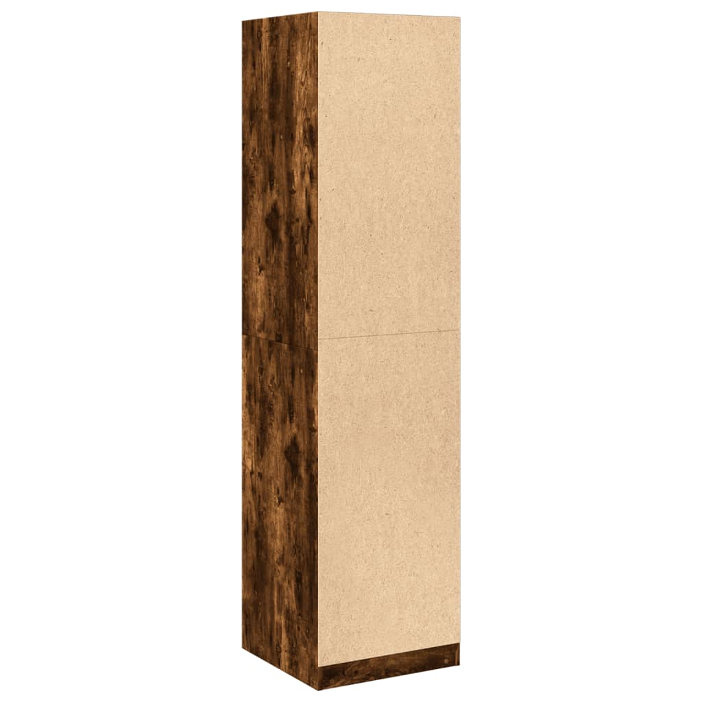 Garderobe røkt eik 50x50x200 cm konstruert tre
