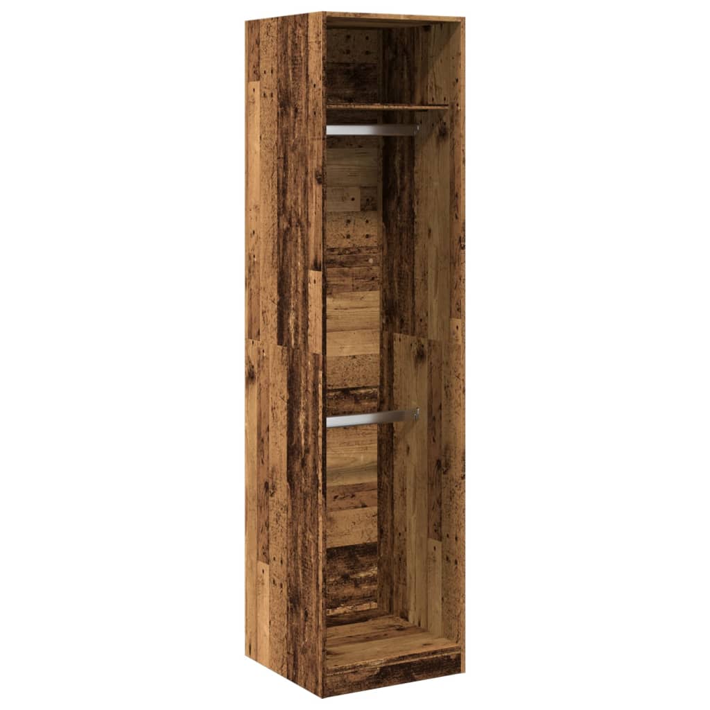 Garderobe gammelt tre 50x50x200 cm konstruert tre