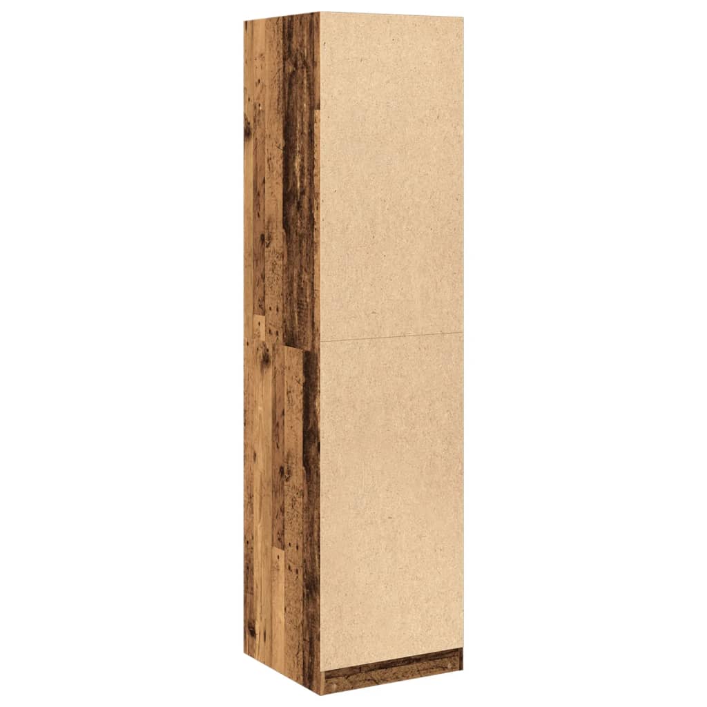 Garderobe gammelt tre 50x50x200 cm konstruert tre