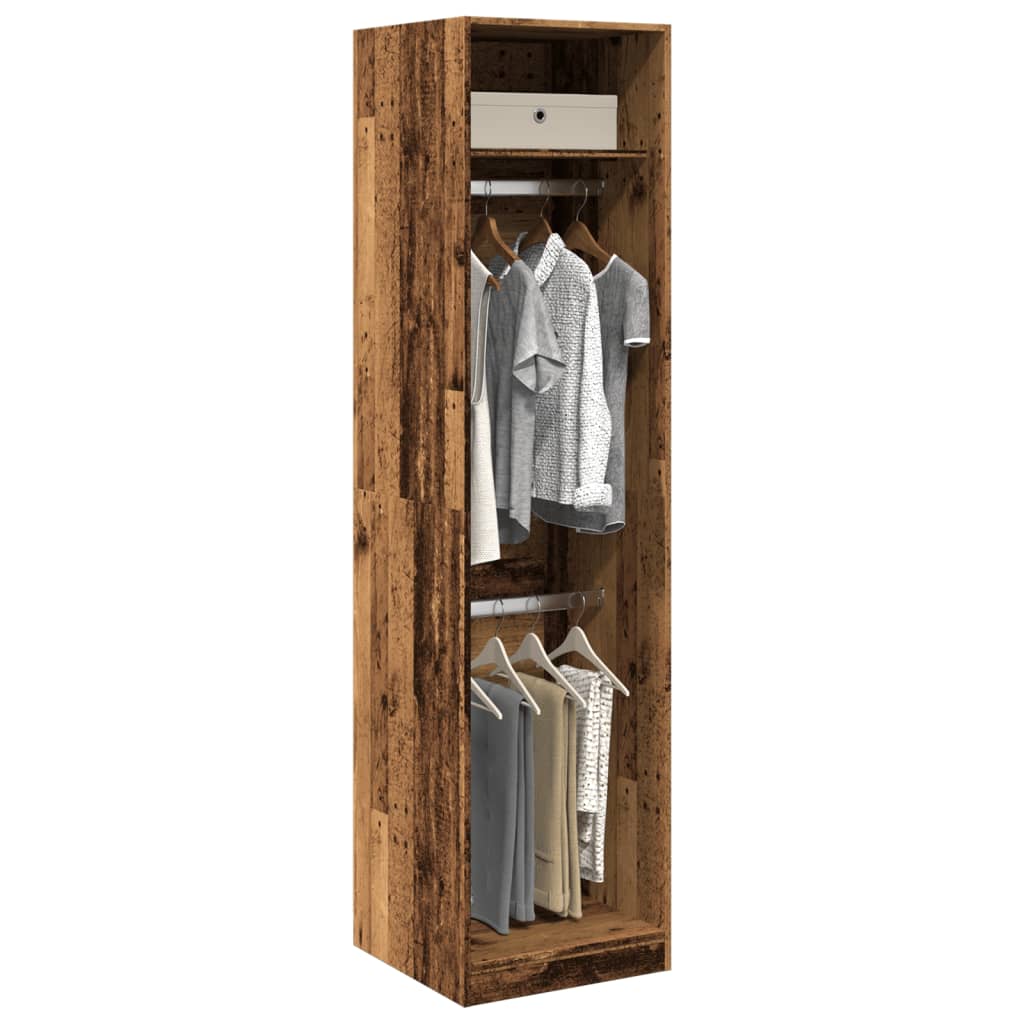 Garderobe gammelt tre 50x50x200 cm konstruert tre
