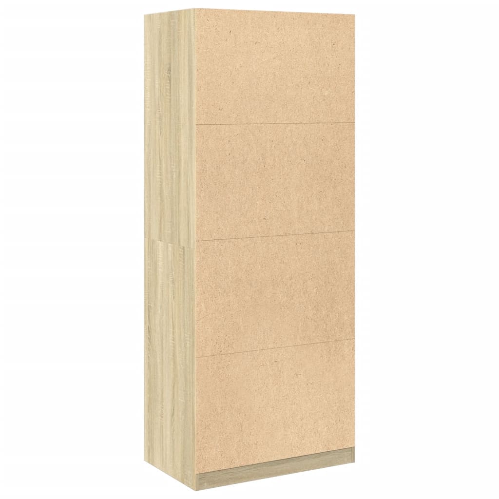 Garderobe sonoma eik 80x50x200 cm konstruert tre