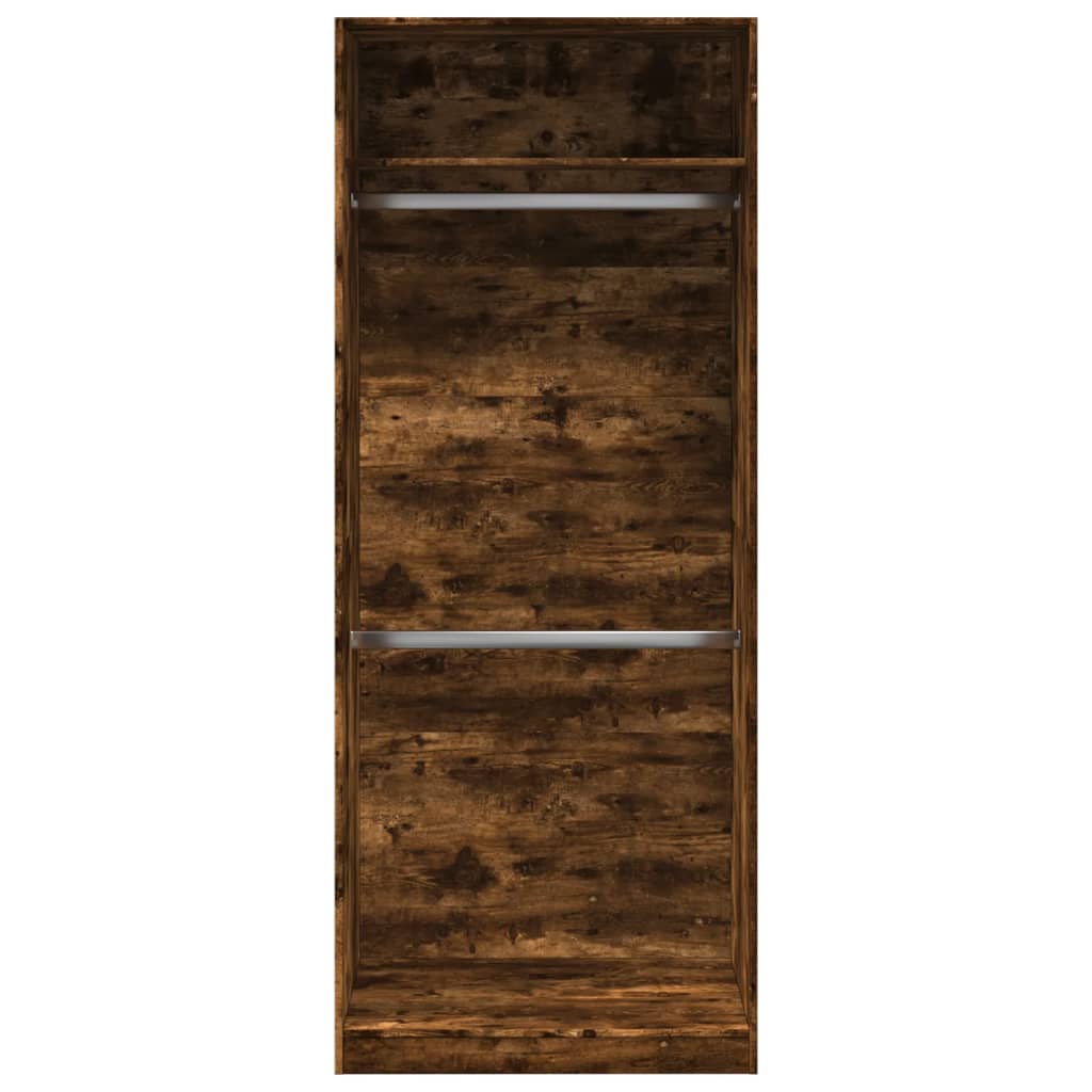 Garderobe røkt eik 80x50x200 cm konstruert tre