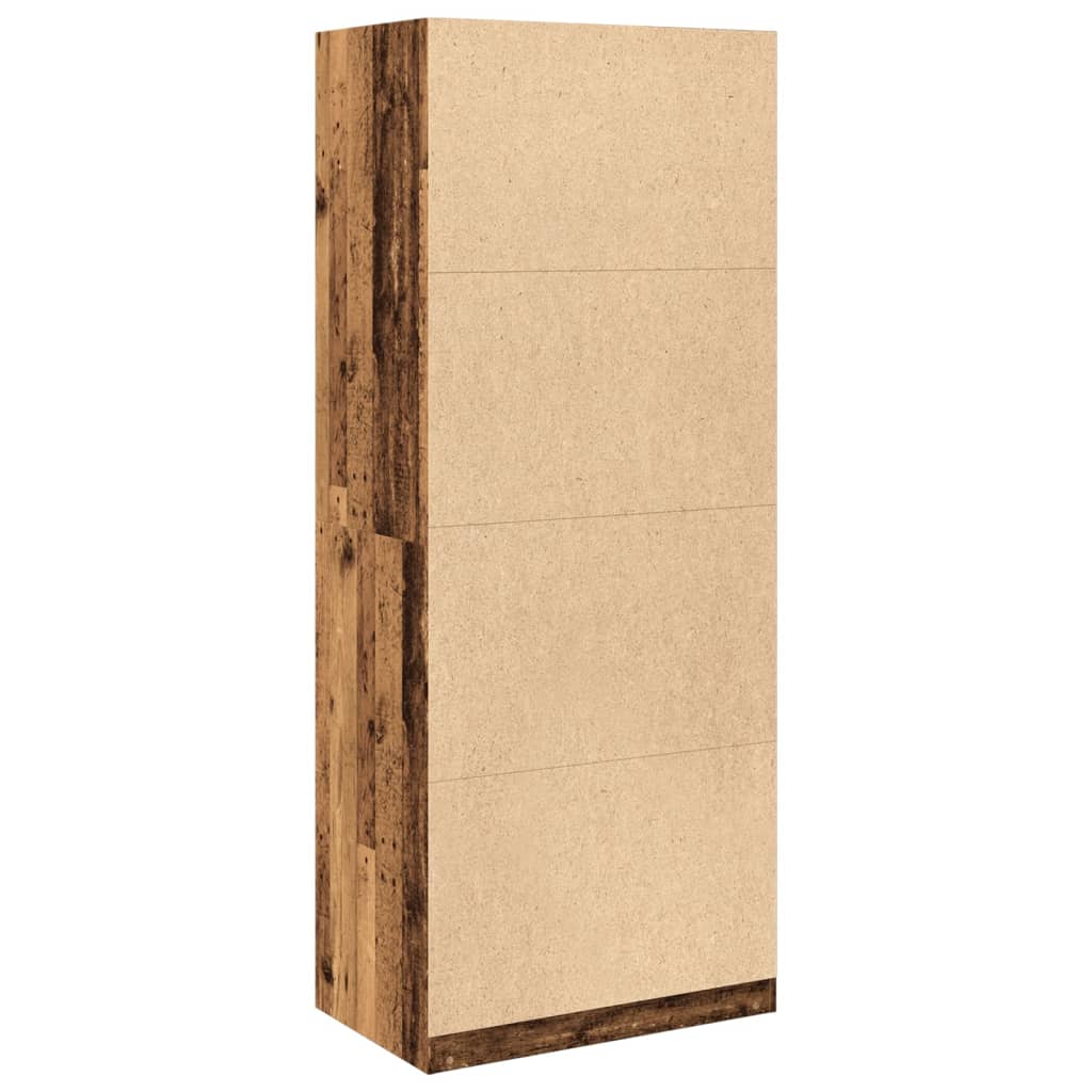 Garderobe gammelt tre 80x50x200 cm konstruert tre