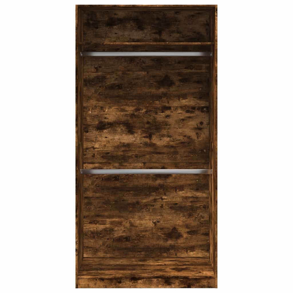 Garderobe røkt eik 100x50x200 cm konstruert tre