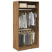 Garderobe artisan eik 100x50x200 cm konstruert tre