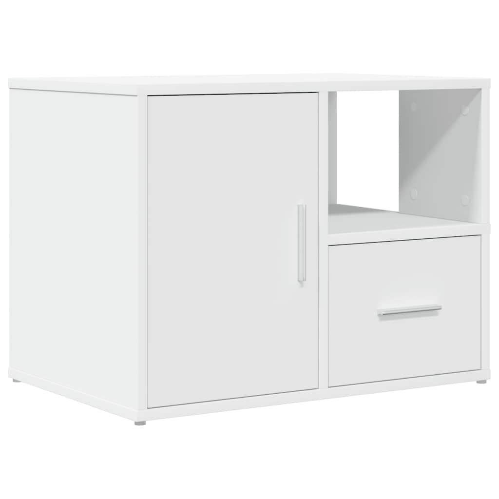 Hjørneskap hvit 160x40x45 cm konstruert tre