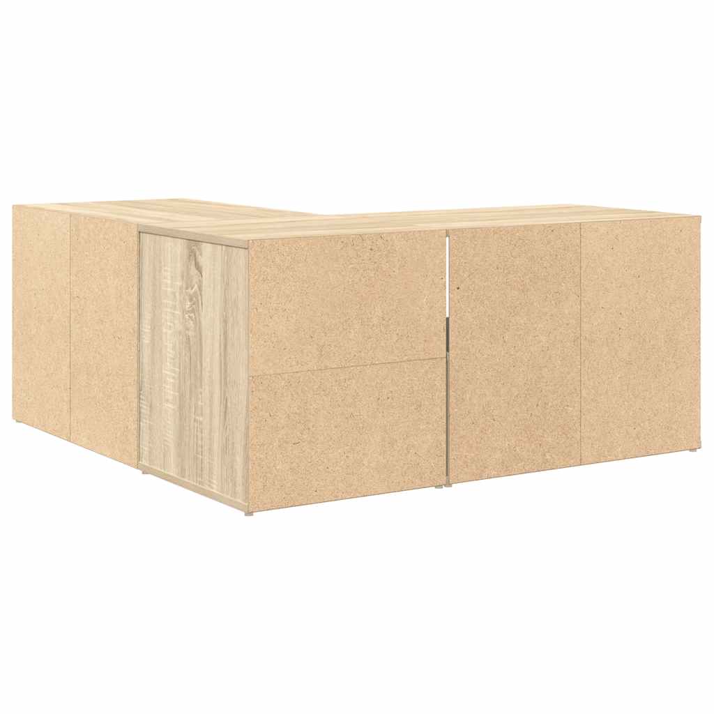 Hjørneskap sonoma eik 160x40x45 cm sponplate