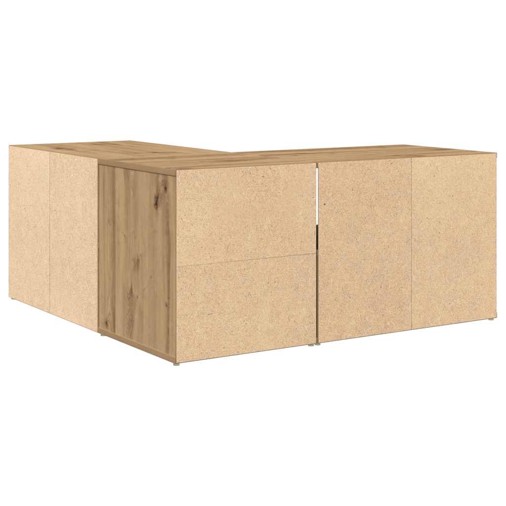 Hjørneskap artisan eik 160x40x45 cm sponplate