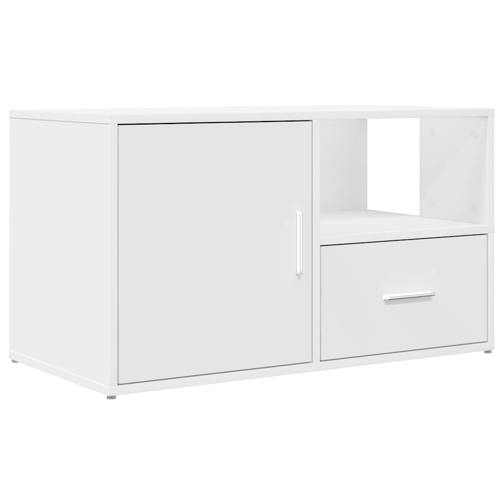 Hjørneskap hvit 200x40x45 cm konstruert tre