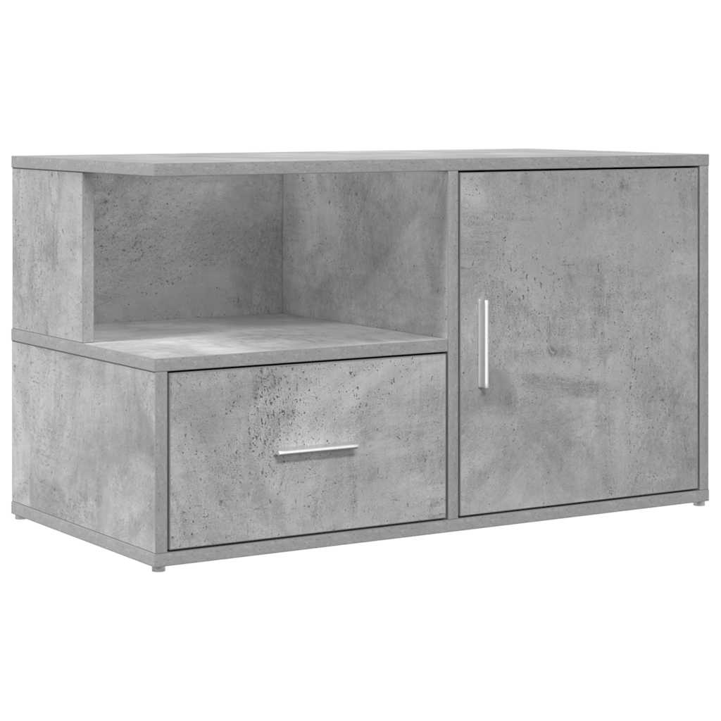 Hjørneskap betonggrå 200x40x45 cm konstruert tre