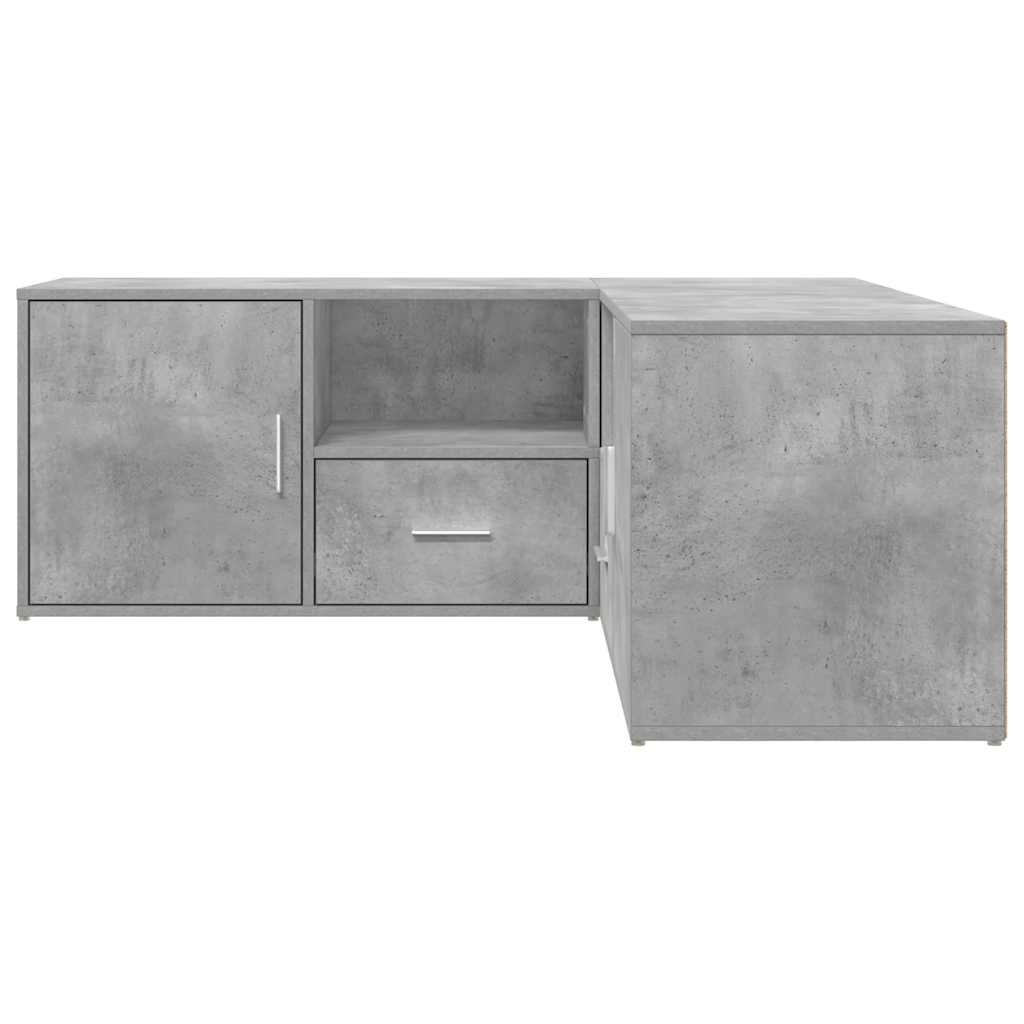 Hjørneskap betonggrå 200x40x45 cm konstruert tre