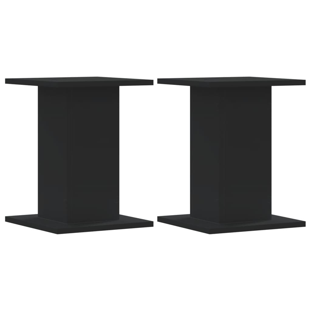Plantestativer 2 stk svart 30x30x40 cm konstruert tre