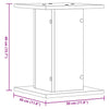 Plantestativer 2 stk brun eik 30x30x40 cm konstruert tre