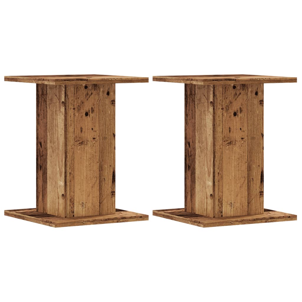 Plantestativer 2 stk gammelt tre 30x30x40 cm konstruert tre