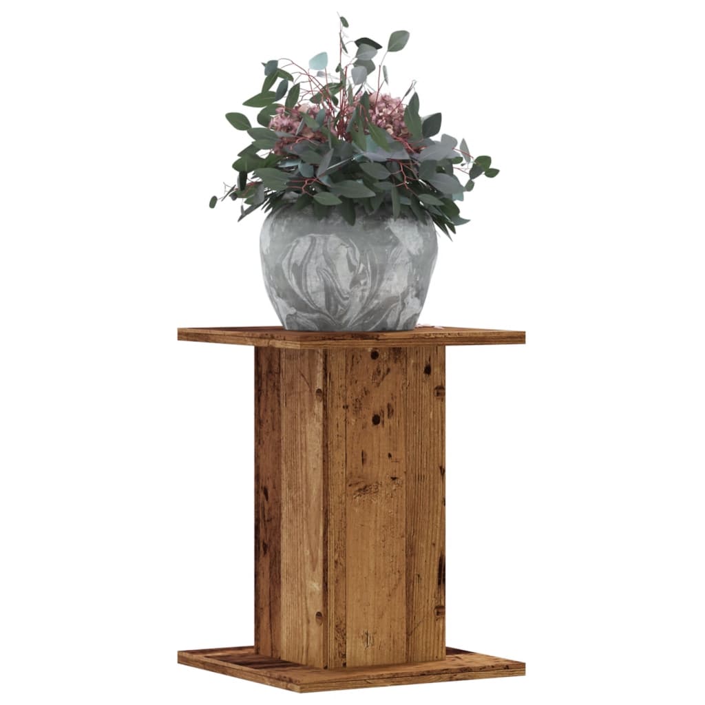 Plantestativer 2 stk gammelt tre 30x30x40 cm konstruert tre