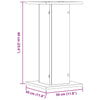 Plantestativer 2 stk svart 30x30x60 cm konstruert tre