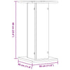 Plantestativer 2 stk sonoma eik 30x30x60 cm konstruert tre