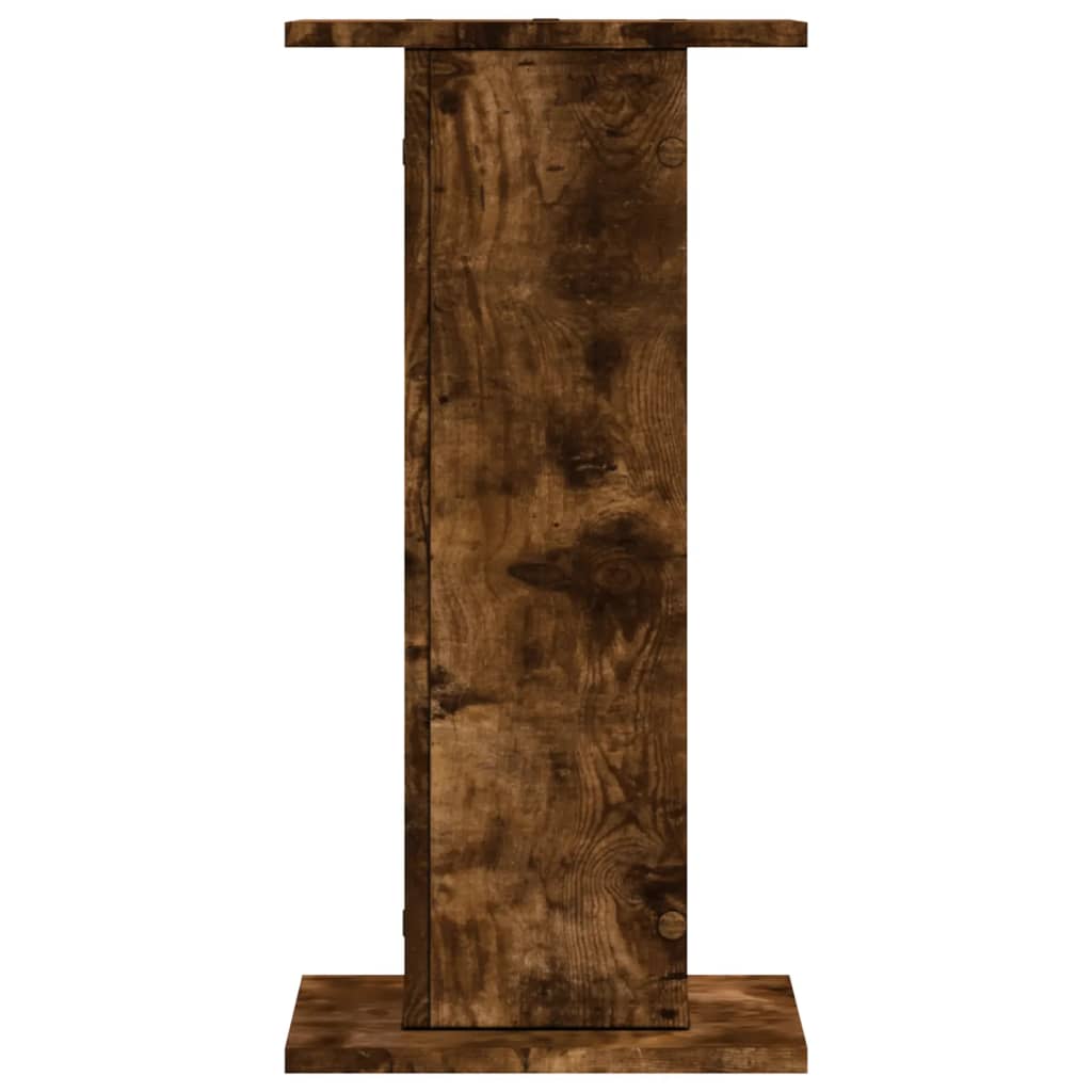 Plantestativer 2 stk røkt eik 30x30x60 cm konstruert tre