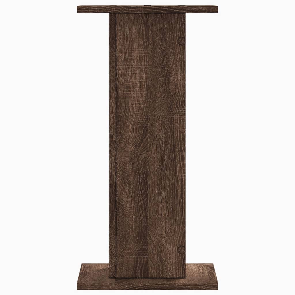 Plantestativer 2 stk brun eik 30x30x60 cm konstruert tre