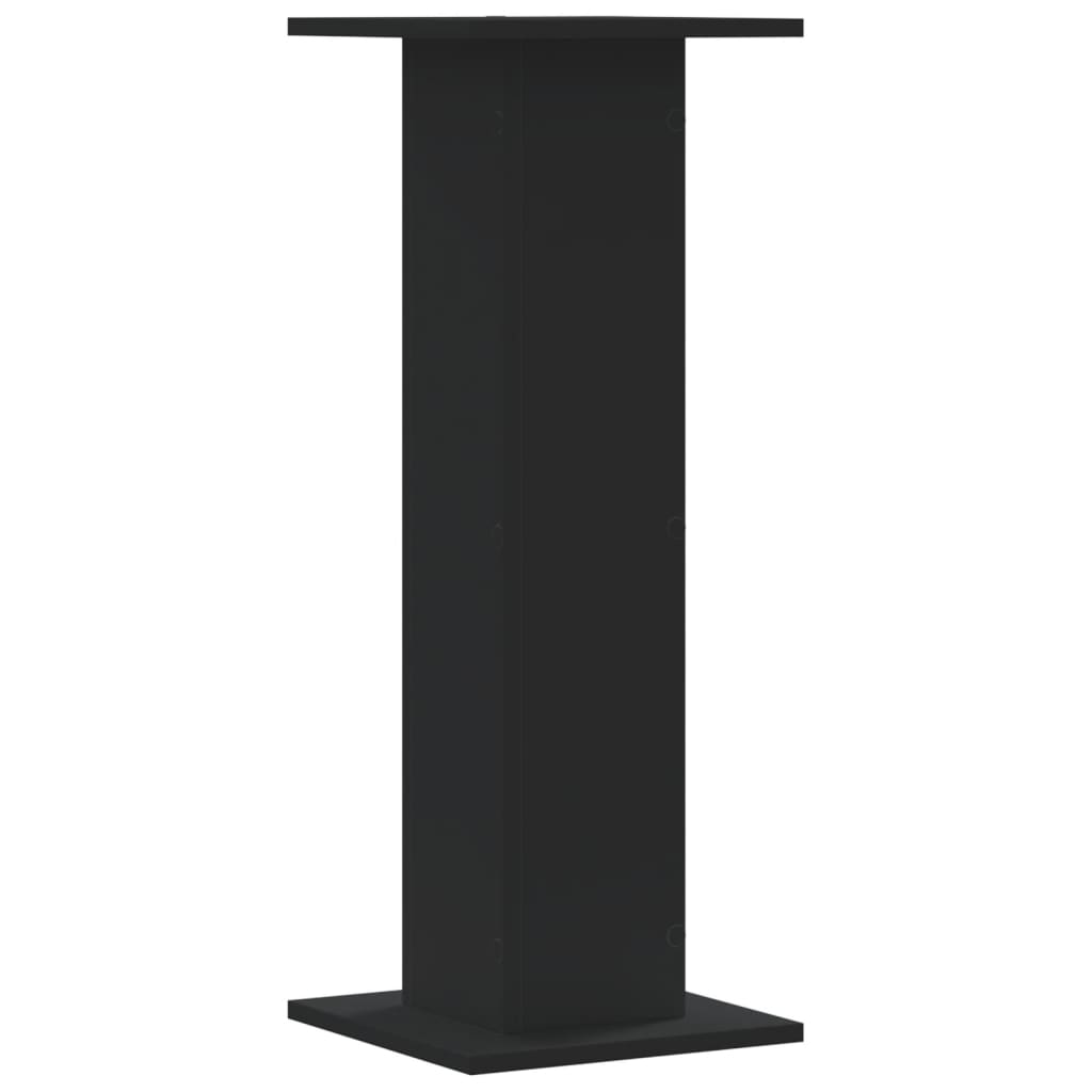 Plantestativ 2 stk svart 30x30x80 cm konstruert tre