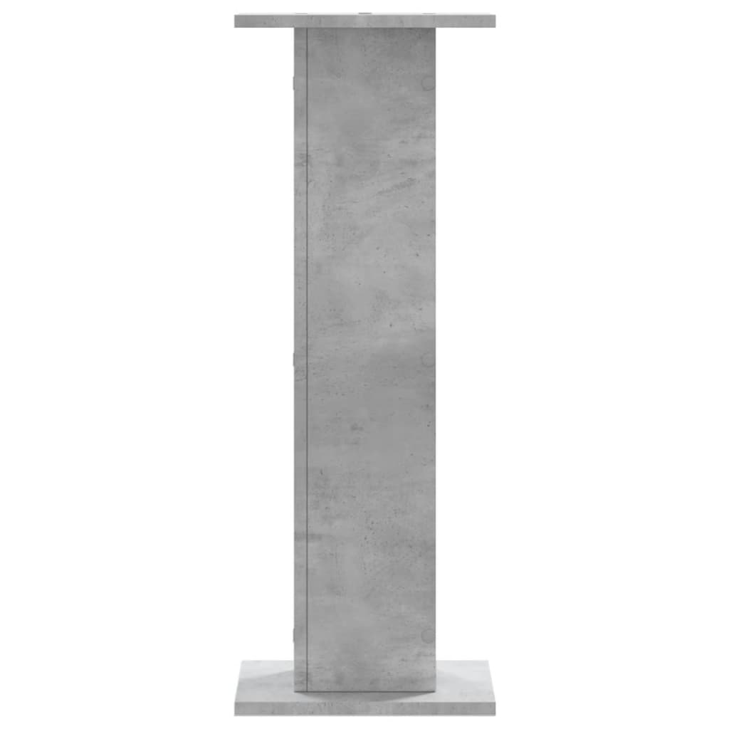 Plantestativer 2 stk betonggrå 30x30x80 cm konstruert tre