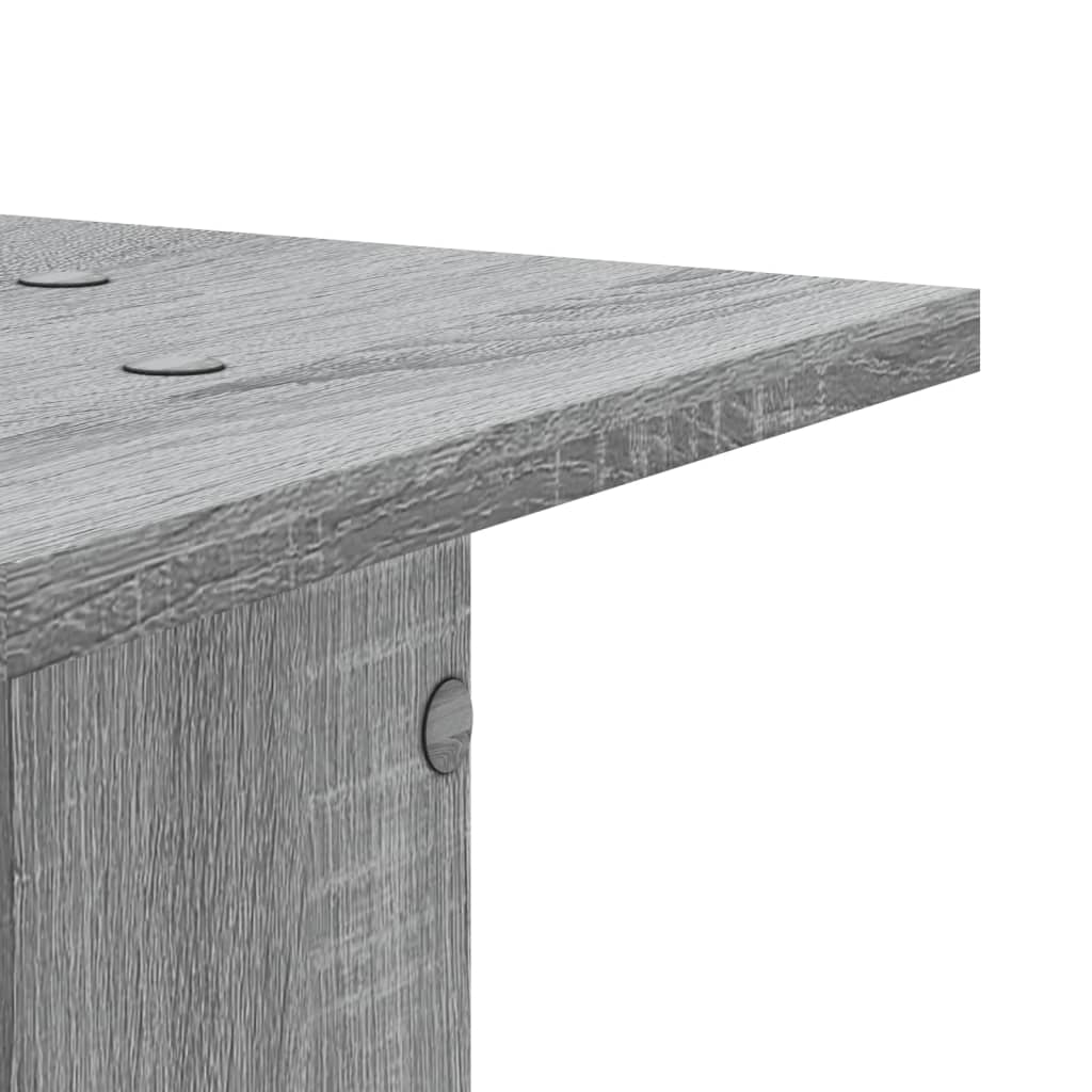 Plantestativer 2 stk grå sonoma 30x30x80 cm konstruert tre