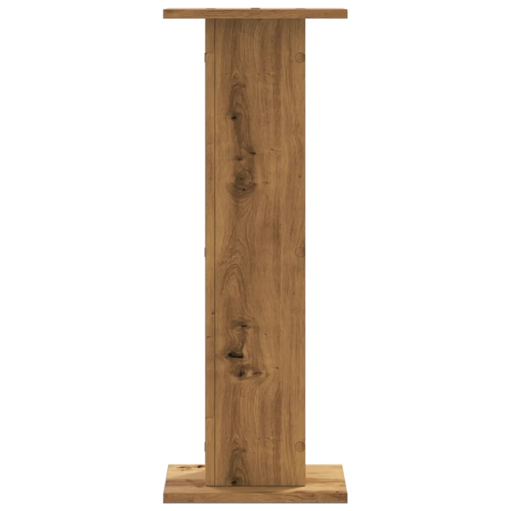 Plantestativer 2 stk artisan eik 30x30x80 cm konstruert tre