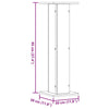 Plantestativer 2 stk hvit 30x30x95 cm konstruert tre