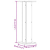 Plantestativer 2 stk sonoma eik 30x30x95 cm konstruert tre