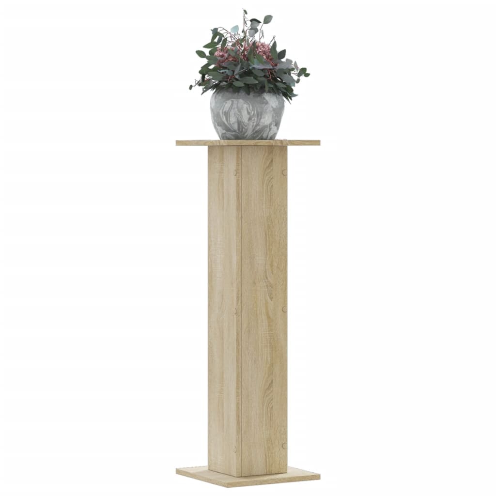 Plantestativer 2 stk sonoma eik 30x30x95 cm konstruert tre