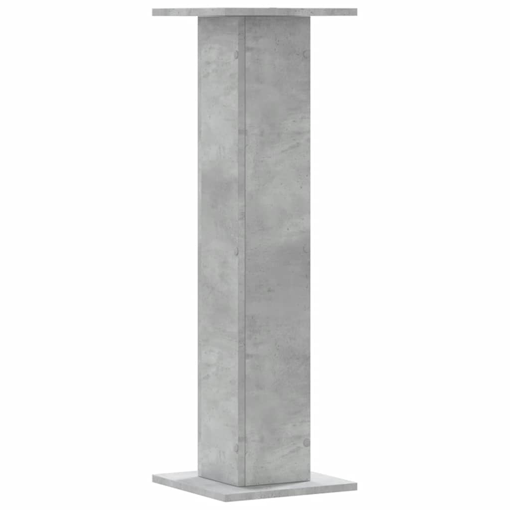 Plantestativer 2 stk betonggrå 30x30x95 cm konstruert tre
