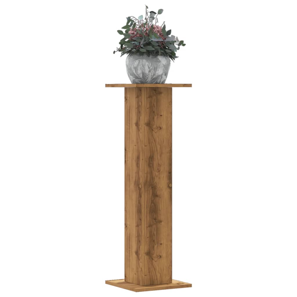 Plantestativer 2 stk artisan eik 30x30x95 cm konstruert tre
