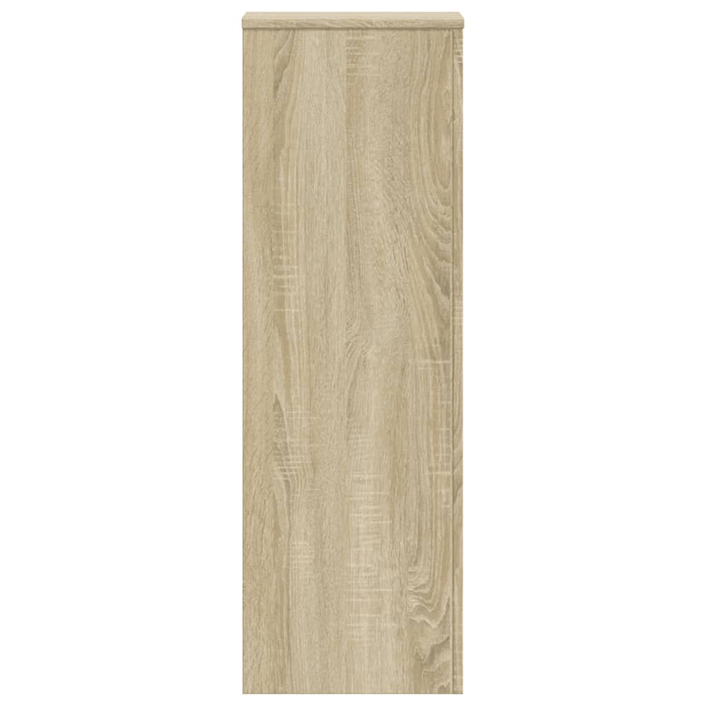 Plantestativer 2 stk sonoma eik 33x33x100 cm konstruert tre