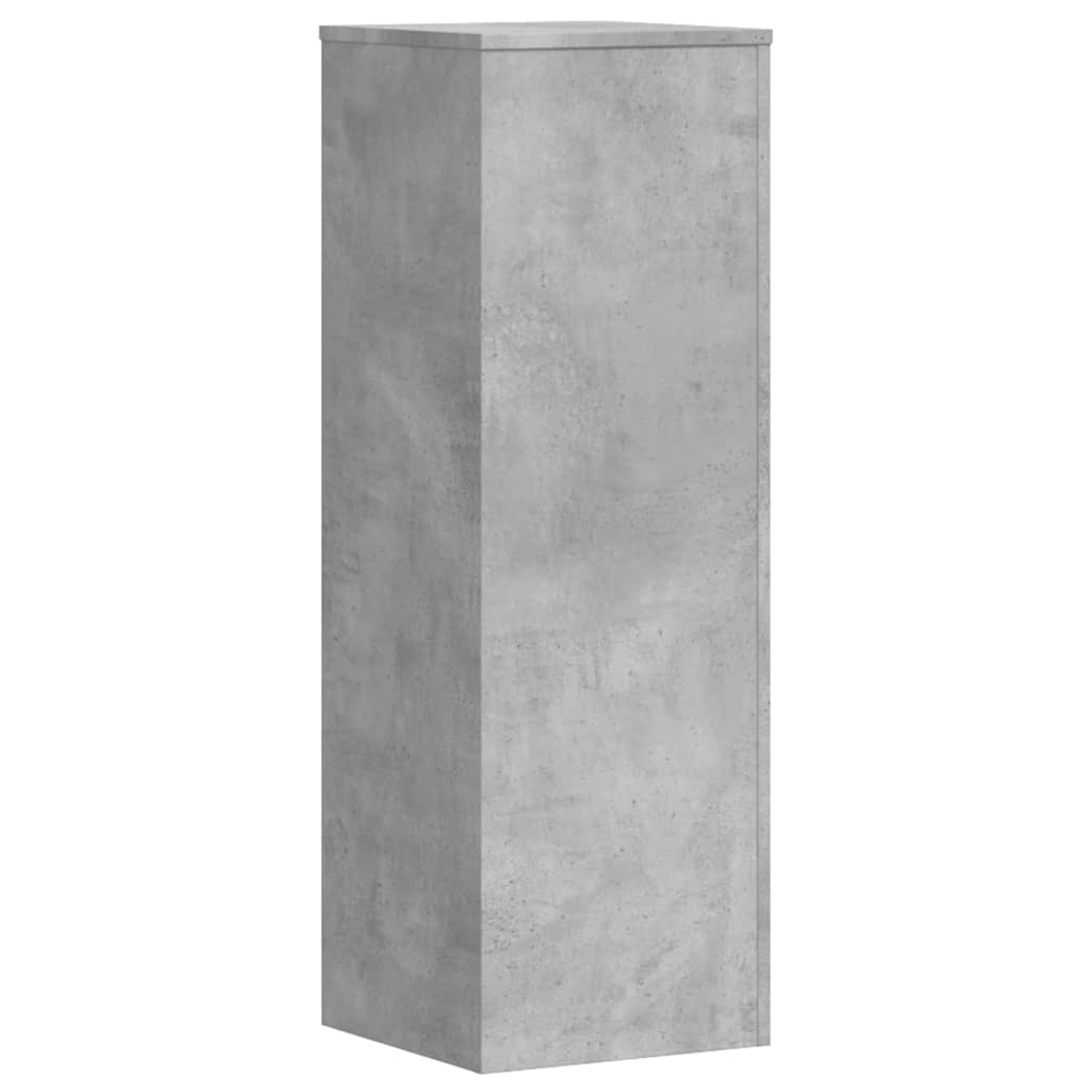 Plantestativer 2 stk betonggrå 33x33x100 cm konstruert tre