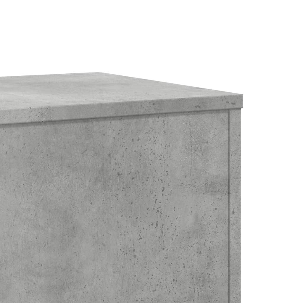 Plantestativer 2 stk betonggrå 33x33x100 cm konstruert tre