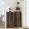 Plantestativer 2 stk brun eik 33x33x100 cm konstruert tre