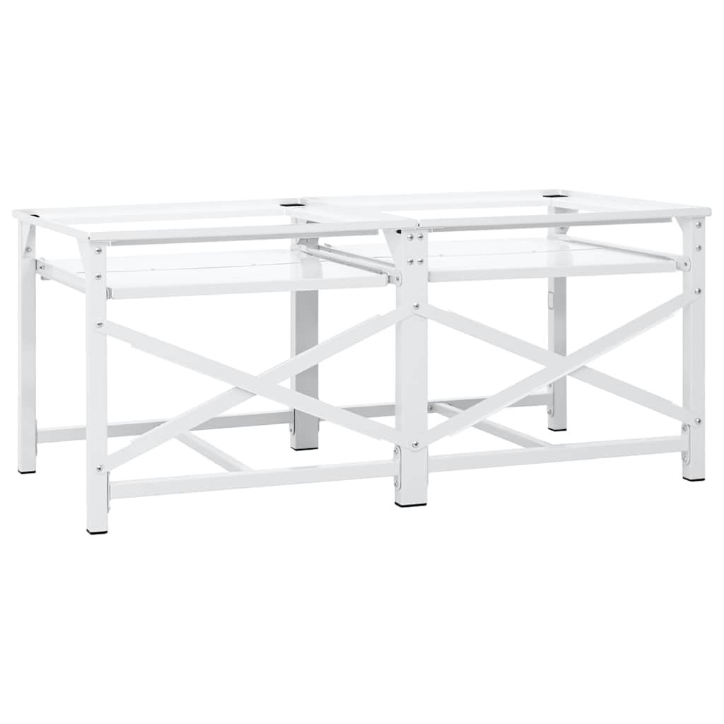 | Vaskemaskin Pedestal | Hvit Stål