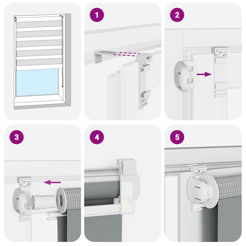 Sebragardin mørkegrå 55x100 cm stoff bredde 50,9 cm polyester
