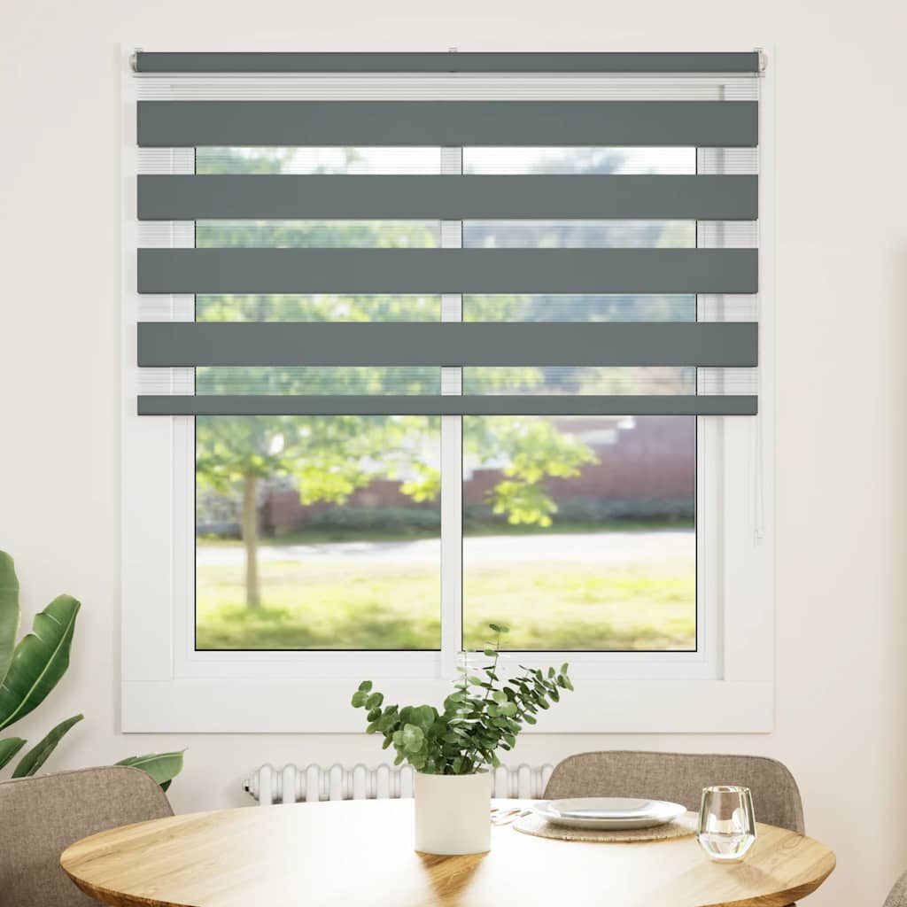 Sebragardin mørkegrå 125x100 cm stoff bredde 120,9 cm polyester